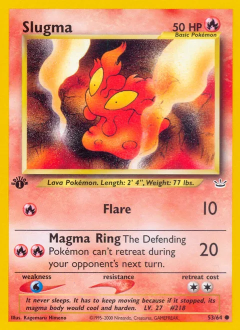 Slugma, a Pokémon card