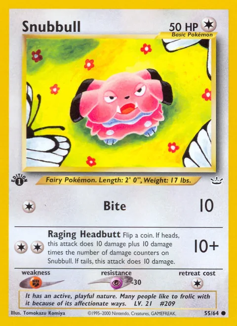 Snubbull, a Pokémon card