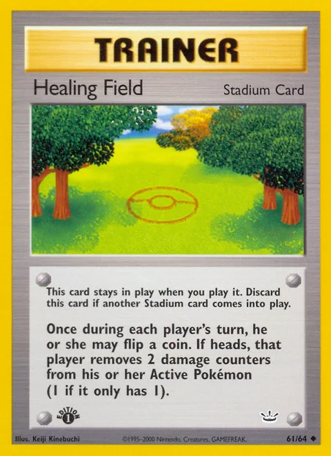 Healing Field, a Pokémon card