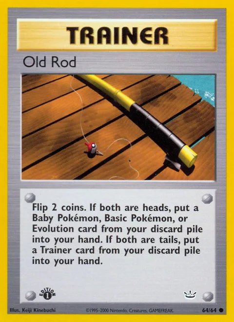 Old Rod, a Pokémon card