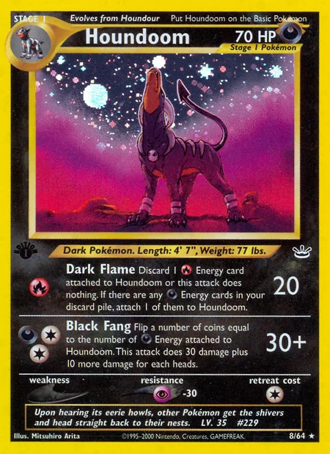 Houndoom, a Pokémon card