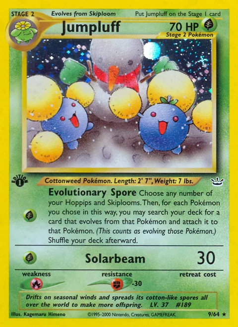 Jumpluff, a Pokémon card