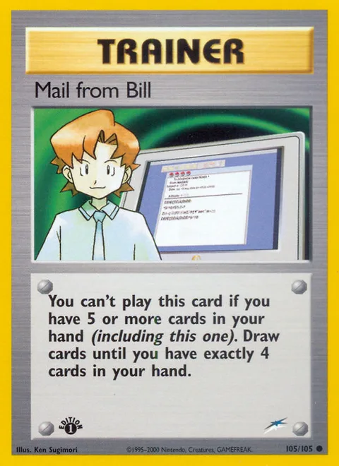 Mail from Bill, a Pokémon card