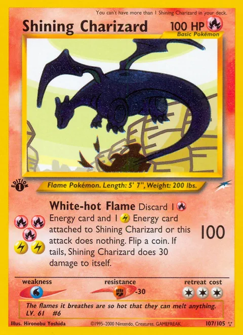 Shining Charizard, a Pokémon card