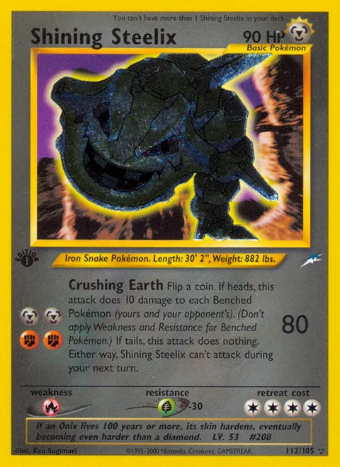 Shining Steelix, a Pokémon card
