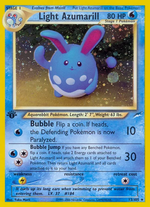 Light Azumarill, a Pokémon card