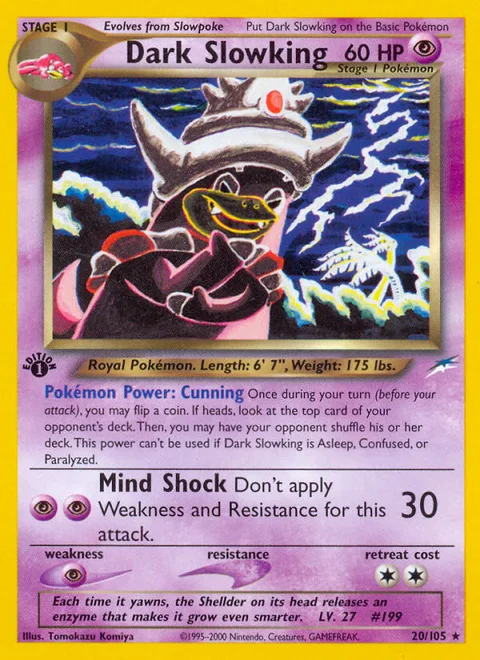 Dark Slowking, a Pokémon card