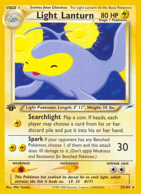 Light Lanturn, a Pokémon card