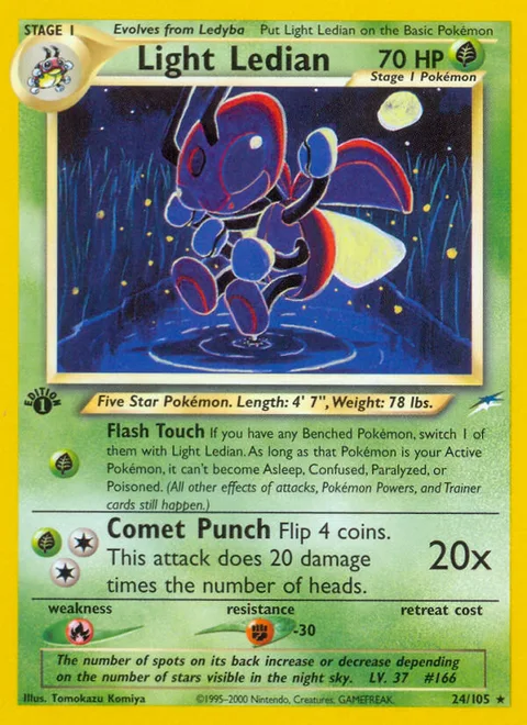 Light Ledian, a Pokémon card