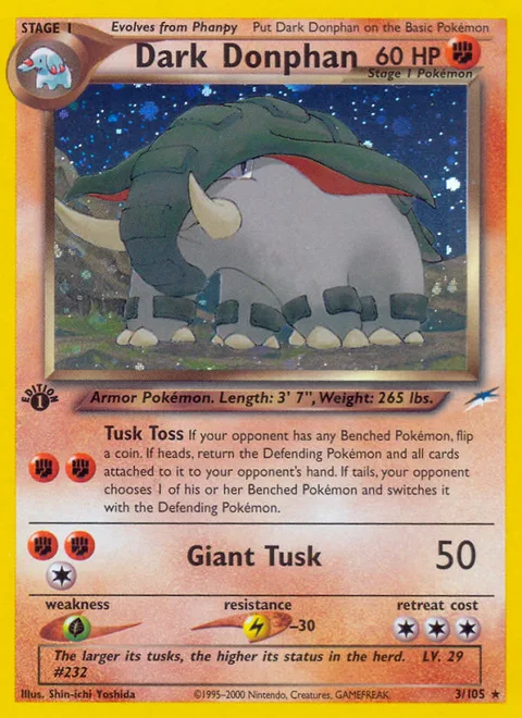 Dark Donphan, a Pokémon card
