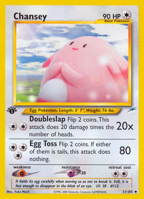 Chansey, a Pokémon card