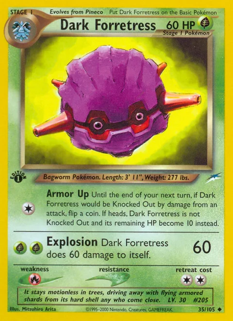 Dark Forretress, a Pokémon card
