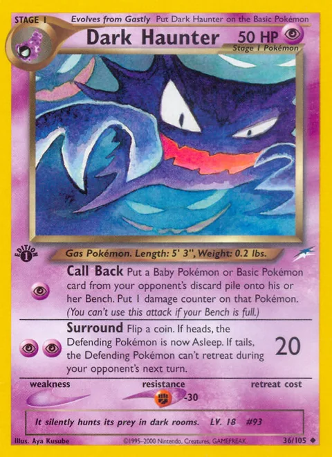 Dark Haunter, a Pokémon card