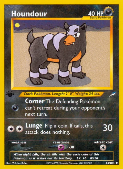 Houndour, a Pokémon card
