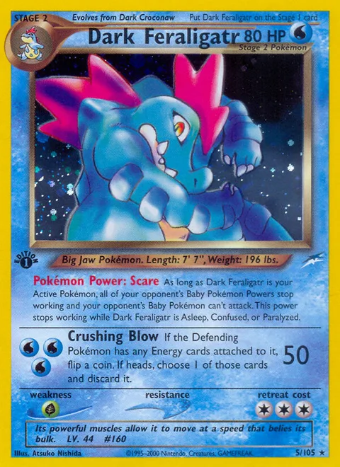 Dark Feraligatr, a Pokémon card