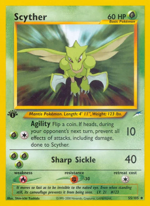 Scyther, a Pokémon card