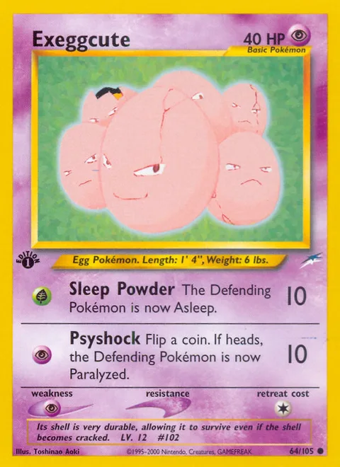 Exeggcute, a Pokémon card
