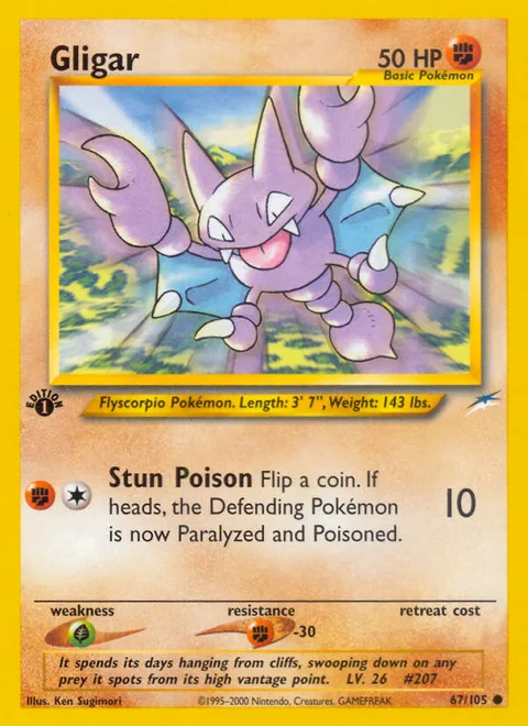 Gligar, a Pokémon card