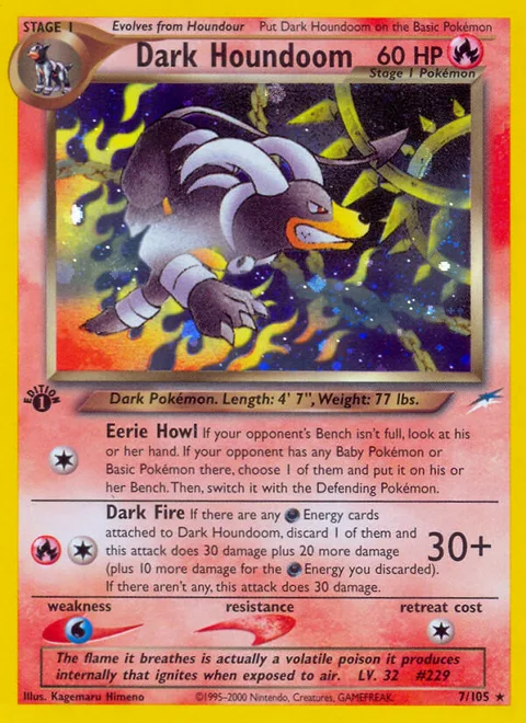 Dark Houndoom, a Pokémon card