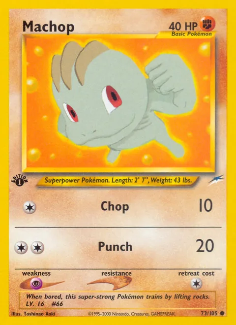 Machop, a Pokémon card