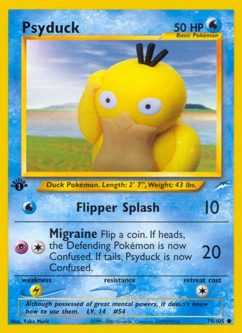 Psyduck, a Pokémon card