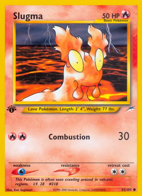 Slugma, a Pokémon card