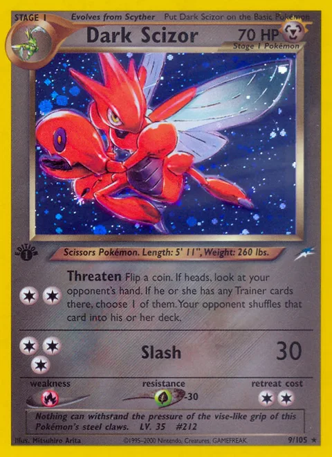 Dark Scizor, a Pokémon card