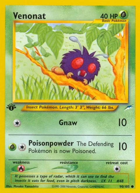 Venonat, a Pokémon card