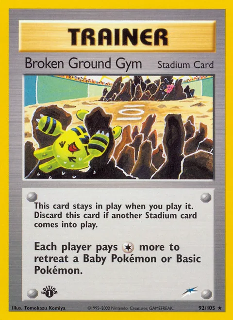 Broken Ground Gym, a Pokémon card