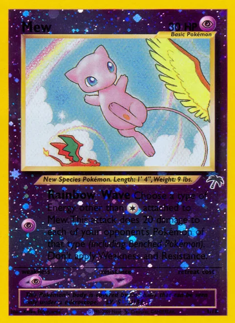 Mew, a Pokémon card