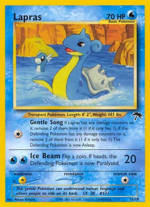 Lapras, a Pokémon card