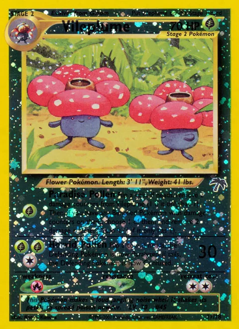 Vileplume, a Pokémon card