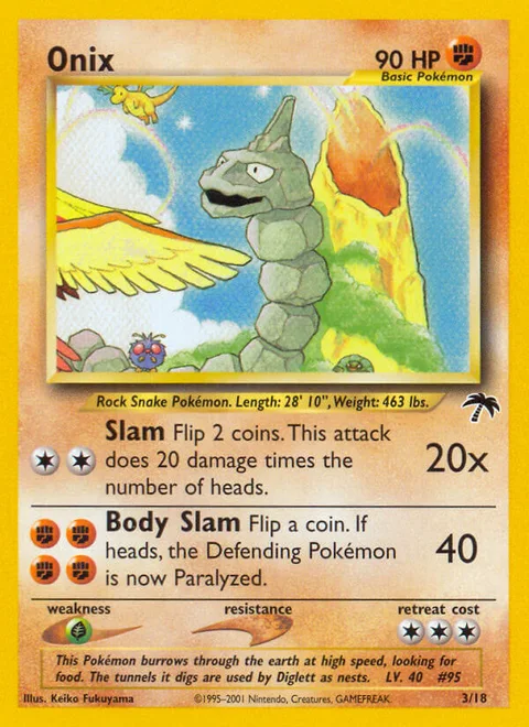 Onix, a Pokémon card