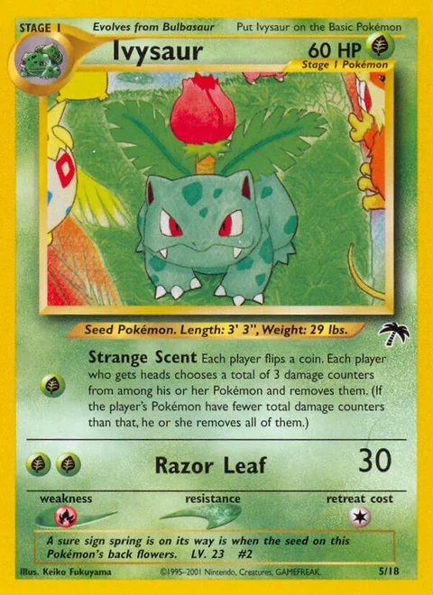 Ivysaur, a Pokémon card