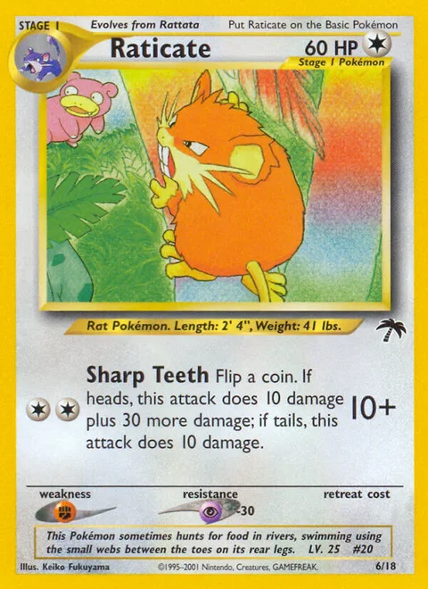 Raticate, a Pokémon card